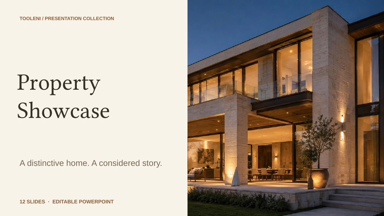 Real Estate Property Showcase — preview of the included template