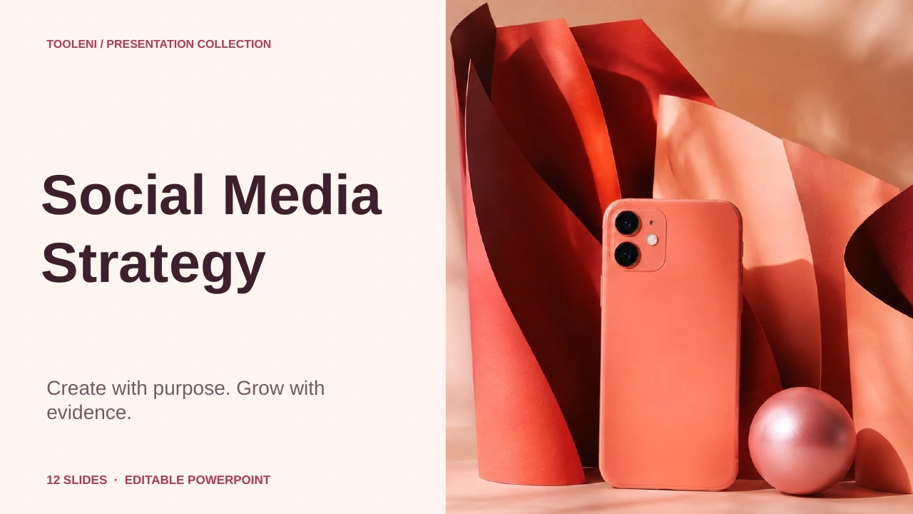 Social Media Strategy — preview of the included template